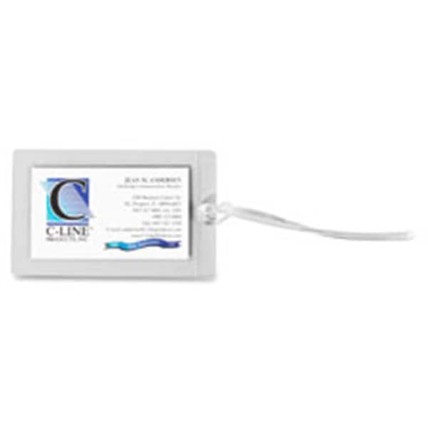 C-Line Products C-Line Custom Laminated Luggage Tags, No Heat Required, Clear, 10PK C-463893 - main